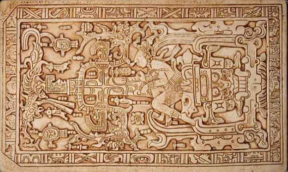 Descubren sistemas de canales hidráulicos bajo tumba de Pakal en Palenque - sarcofago-pakal