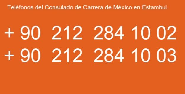 Los teléfonos para pedir información de mexicanos en Turquía - telefonos-embajada-mex-en-turquía