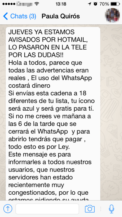 Razones por las que WhatsApp podría congelar una cuenta - timos-whatsapp