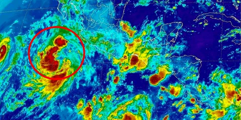 Tormenta Estelle se convertiría en huracán este domingo