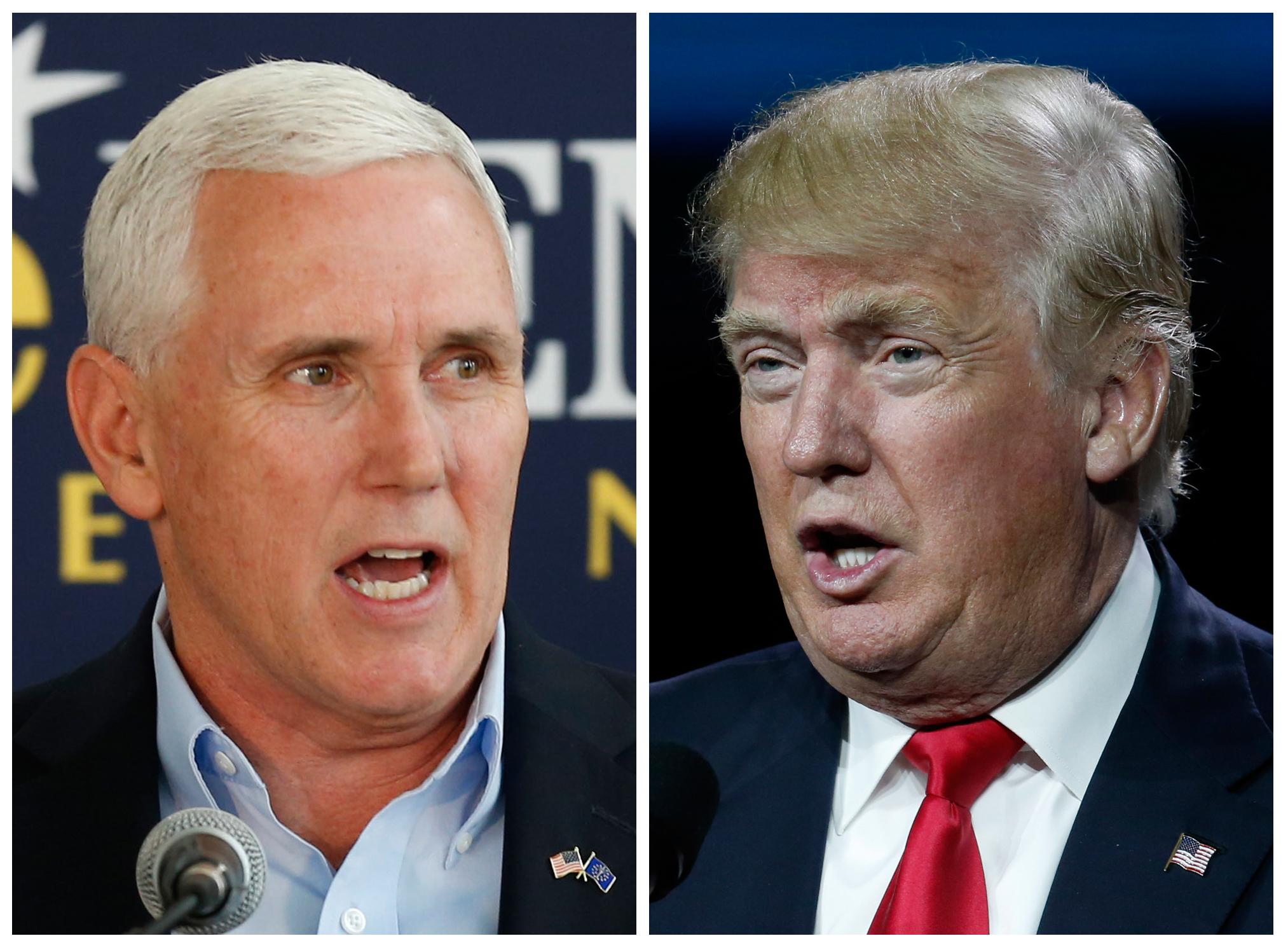 Donald Trump elige a Mike Pence como su posible vicepresidente