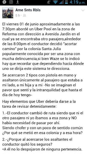 Video: peligro en #UberPool - uberpool-asalto2