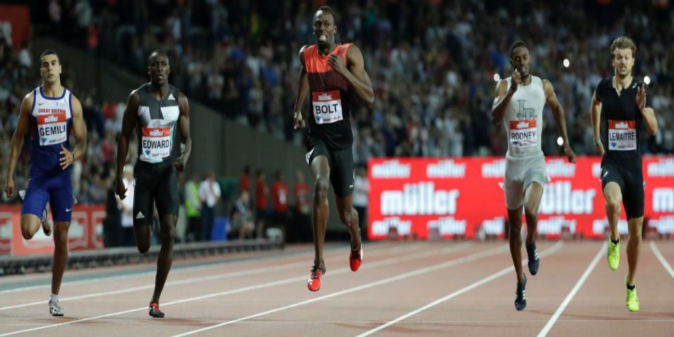 Usain Bolt gana los 200 metros de Liga Diamante