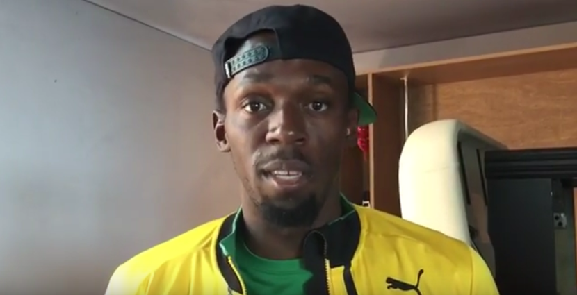 La bienvenida de Usain Bolt a Zlatan Ibrahimovic al Manchester United