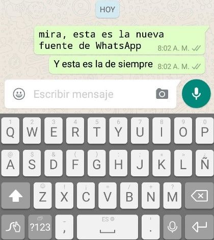 El nuevo tipo de letra para escribir en WhatsApp - whatsapp-fuente
