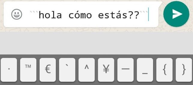 El nuevo tipo de letra para escribir en WhatsApp - whatsapp-fuente2