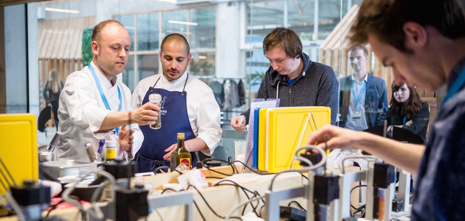 En Londres un restaurante imprime su comida