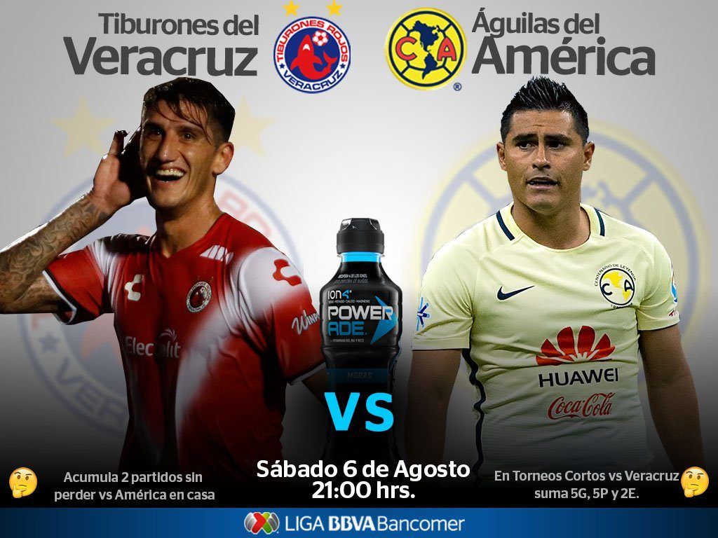 Confirma Liga MX horario para el Veracruz vs América - América-Veracruz-1024x768