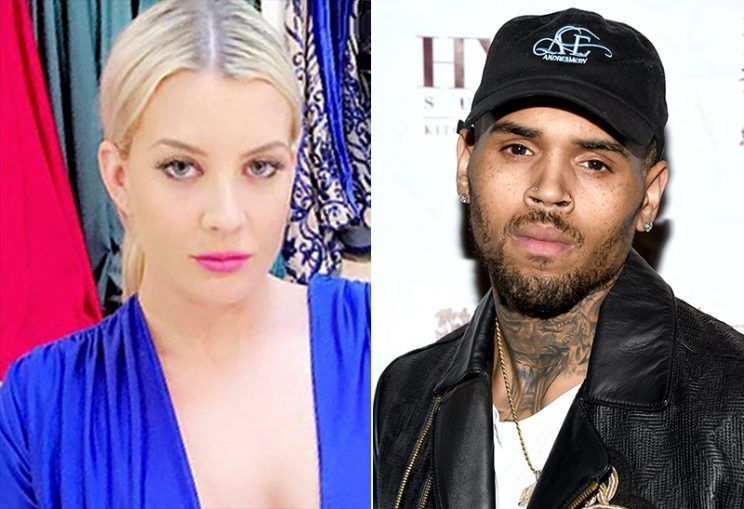 Arrestan a Chris Brown tras larga negociación - Baylee-Curran-Chris-Brown-744x509