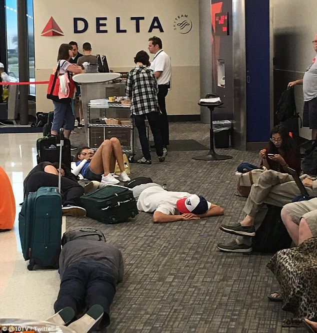 Delta suspende vuelos por fallas en el sistema - Delta-Airlines-Columbus-10TV