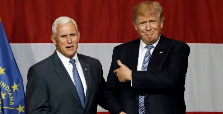 'Trump debe comportarse como presidente o entregar la candidatura': Wall Street Journal - Donald-Trump-Mike-Pence