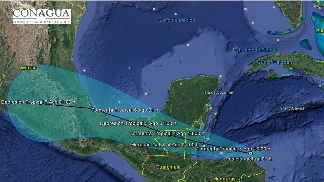 Se forma la tormenta tropical Ivette en el Pacífico - Earl-tormenta-tropical-Conagua