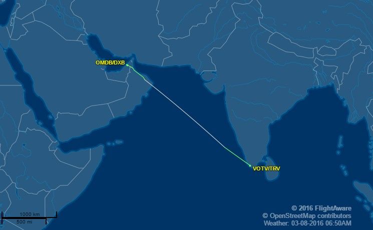 Avión de Emirates se estrella al aterrizar en Dubái. Hay un muerto - Emirates-Dubai-India