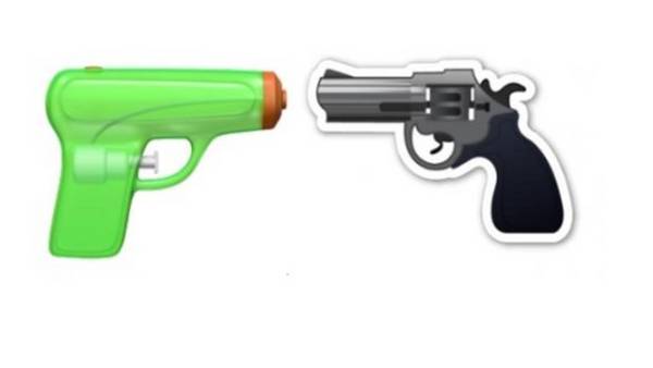 Apple cambia emoji de arma de fuego por una pistola de agua