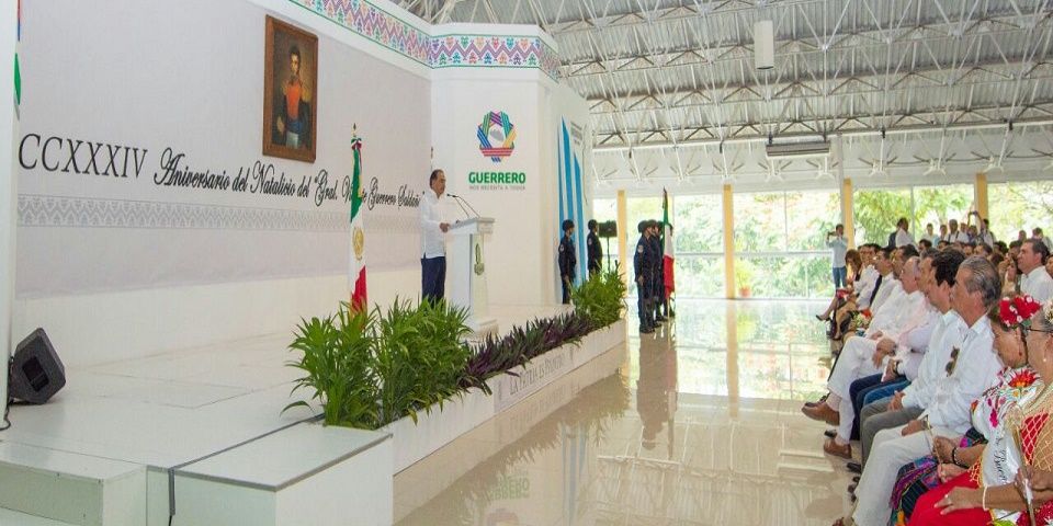 Conmemoran el 234 aniversario del natalicio de Vicente Guerrero