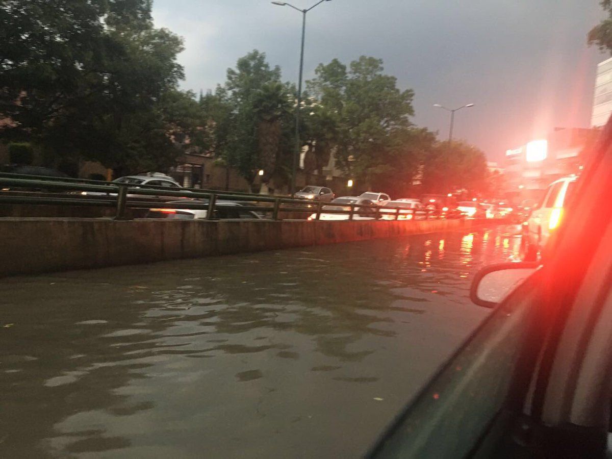 Nuevamente inundado Interlomas