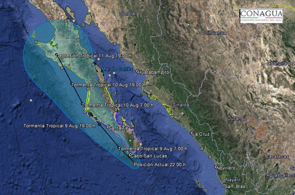 Javier cerca de impactar en Baja California Sur - Javier-7-1024x677