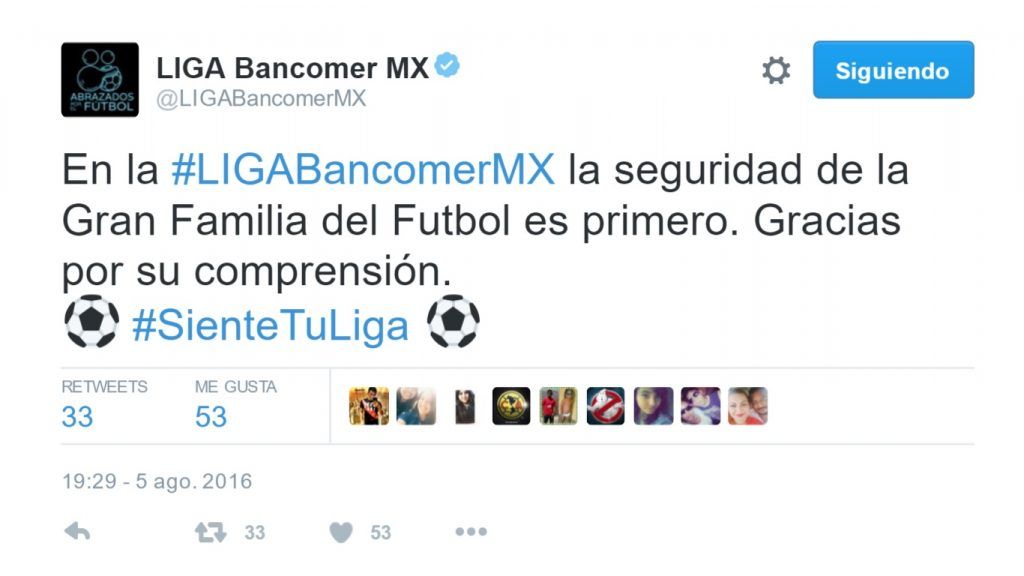 Suspenden el Veracruz vs América por mal tiempo - Tuit-Veracruz-América-4-1024x576