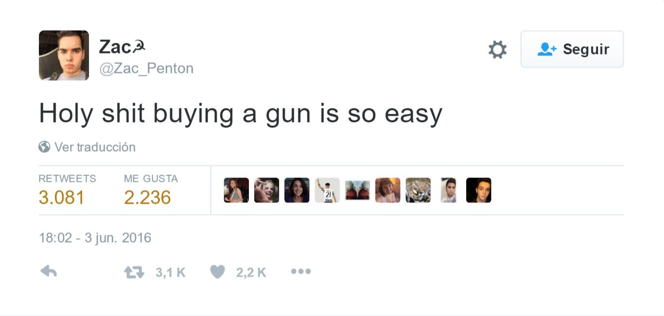 Mata a su compañero de cuarto tras avisar dos días antes en Twitter - Tuit-Zac-Penton-3