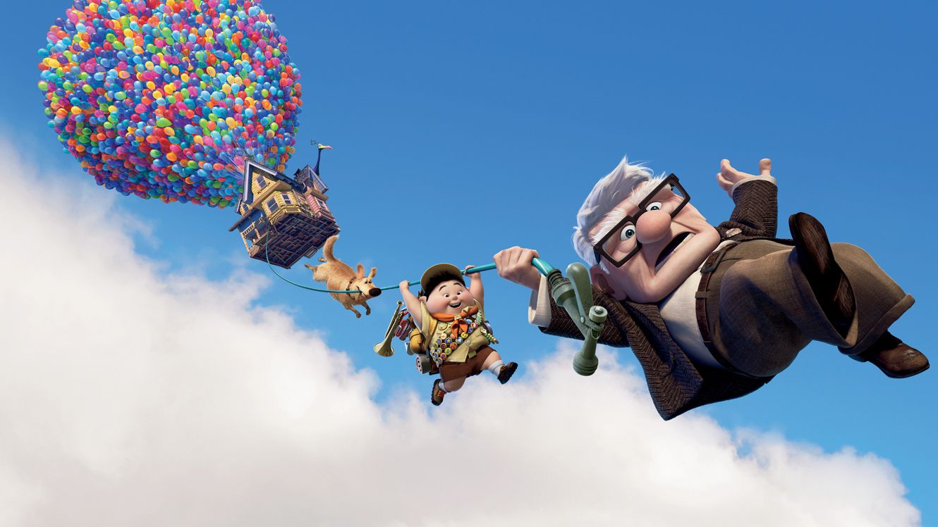Video: mujer se eleva con globos como en la película ‘Up’