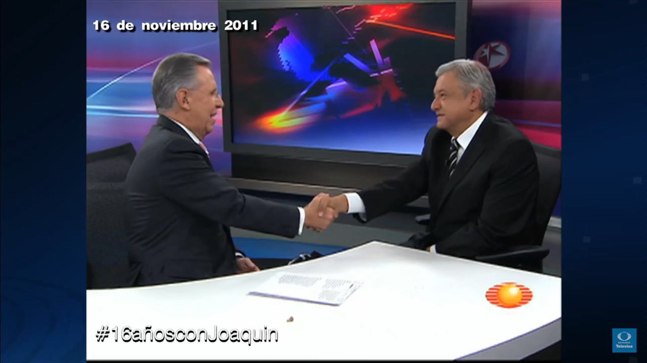 #16añosconJoaquin Entrevista a Andrés Manuel López Obrador
