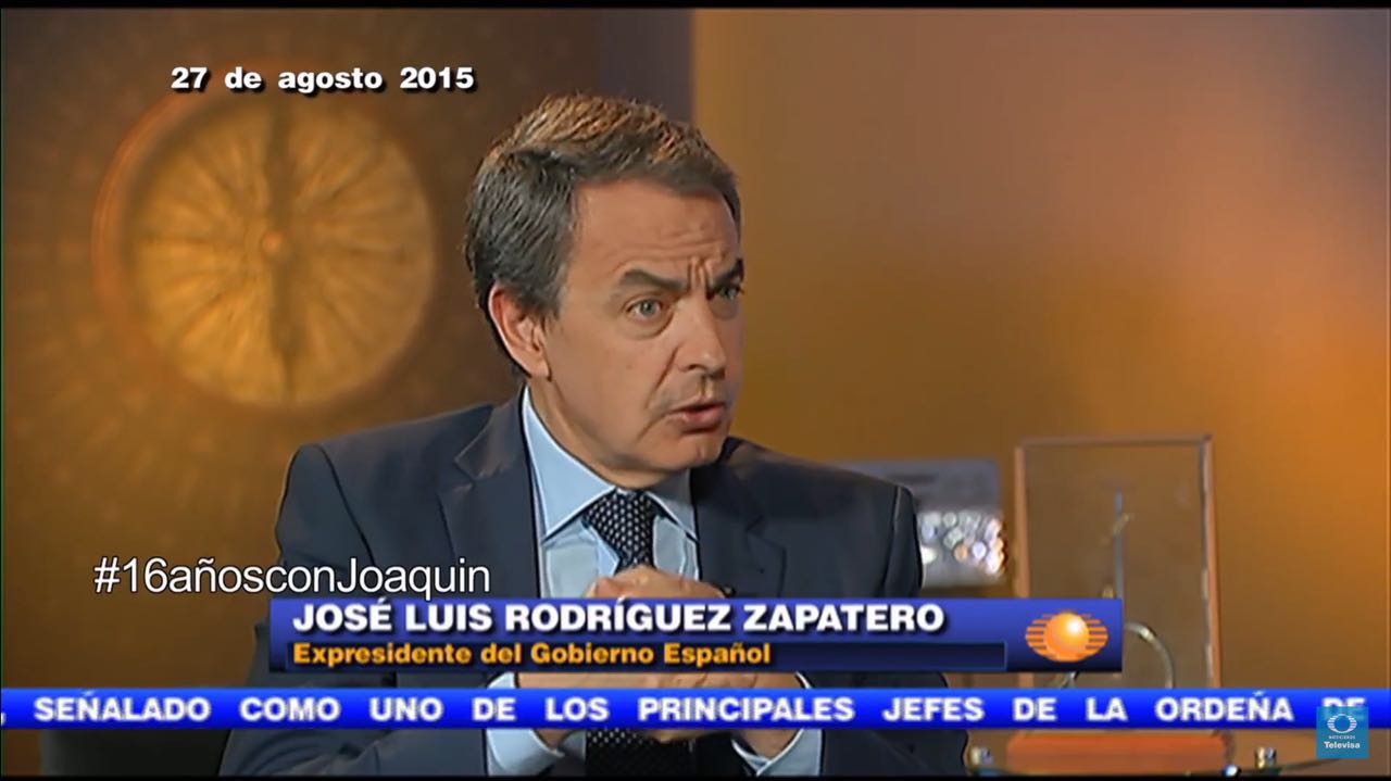 #16añosconJoaquin Entrevista a José Luis Rodríguez Zapatero