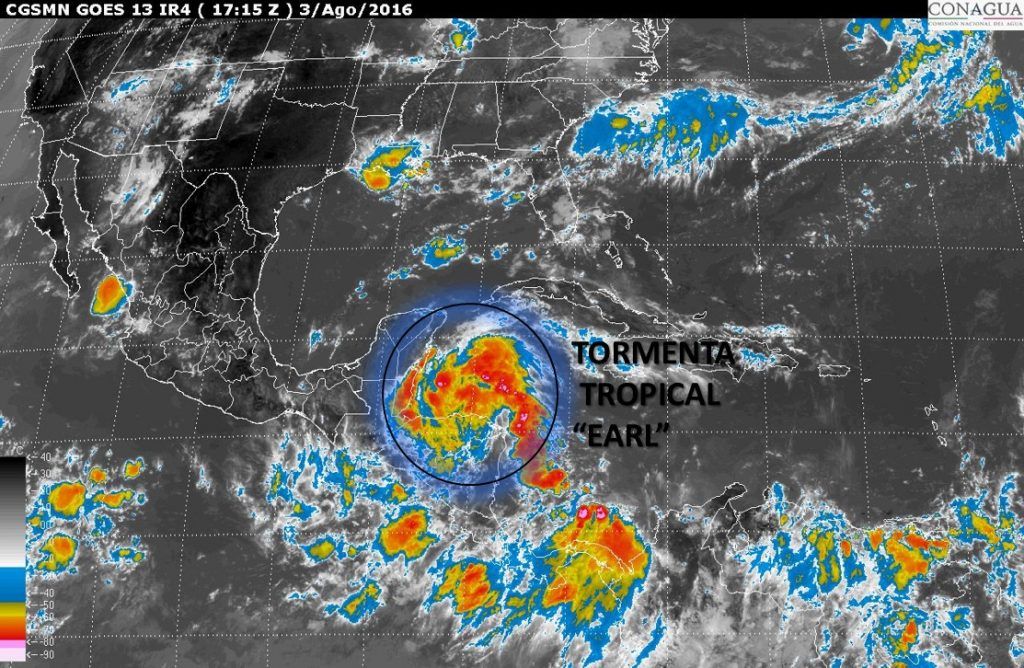 Ciclón tropical Earl llegaría a México en las próximas horas - a-1260-temp1-1024x668