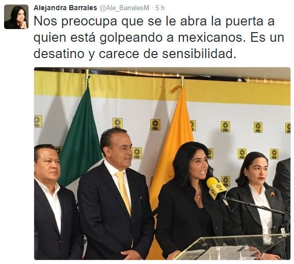 Las reacciones de políticos por la reunión Trump-EPN - alejandra-barrales-tuit-5