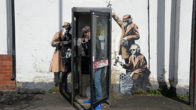 Desaparece un mural de Banksy
