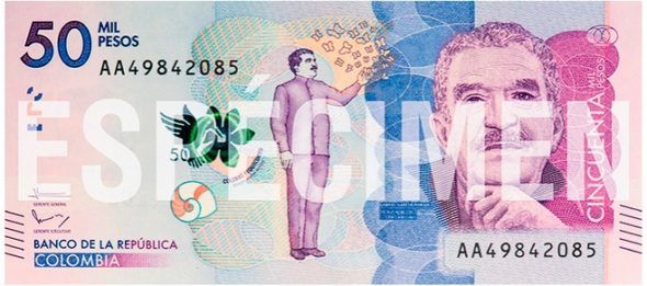 Colombia pone en circulación billete de García Márquez - billete-gabo