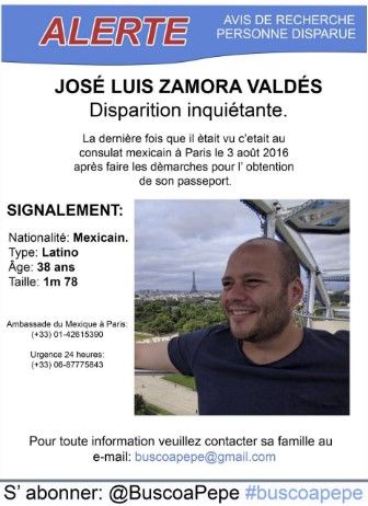 Piden localizar a mexicano perdido en París - buscoapepe