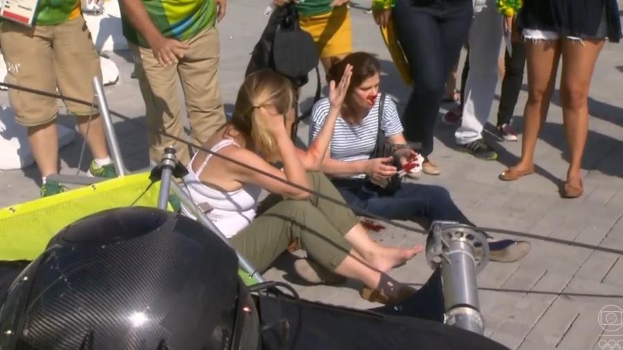 Cámara aérea cae en Parque Olímpico y deja siete heridos - camara-parque-olimpico