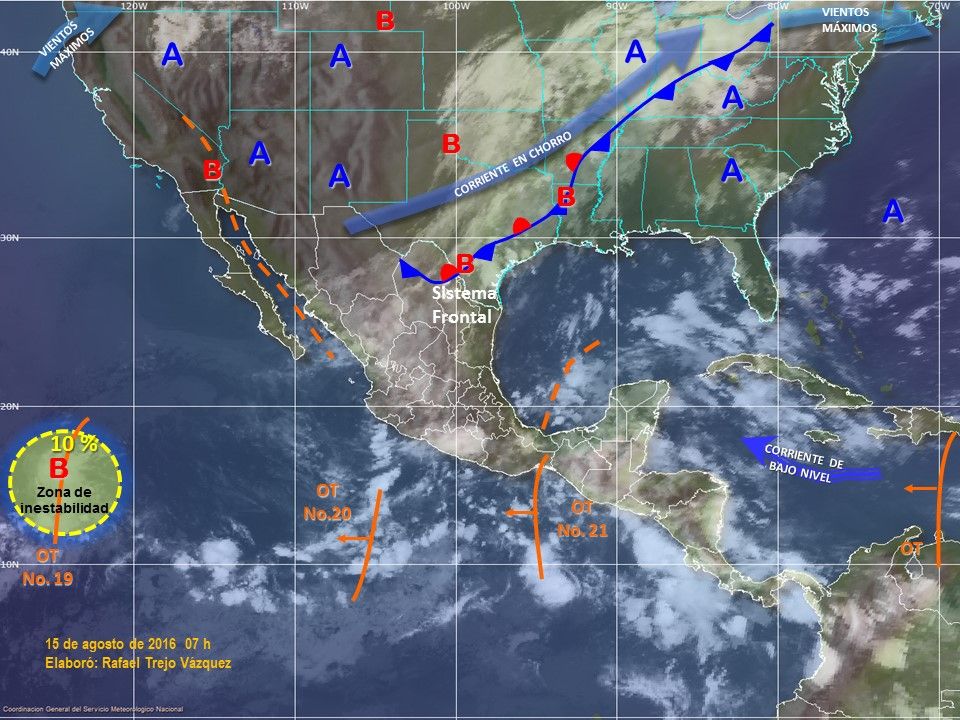 Continuarán lluvias intensas en el norte y el sur del país - cclima-mexico