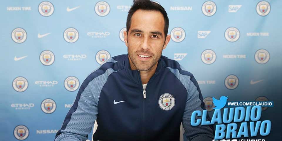 Claudio Bravo firma con el Manchester City