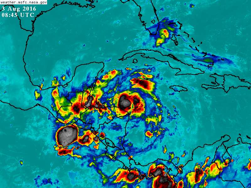 Tormenta tropical Earl dejará fuertes lluvias en el sur del país