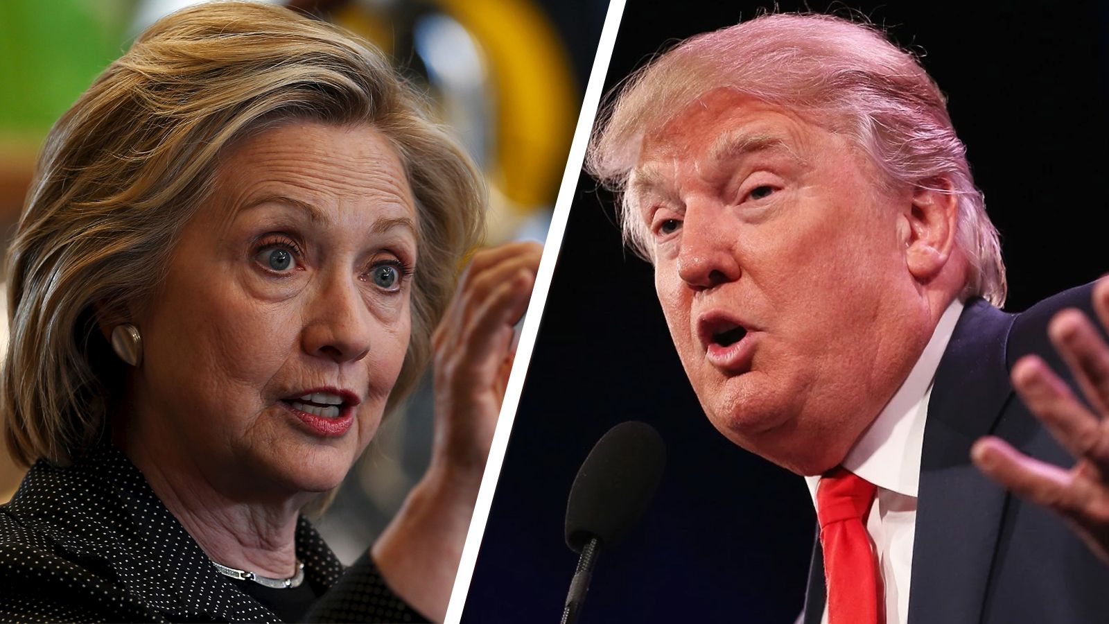 Clinton supera a Trump por apenas 4 puntos a nivel nacional