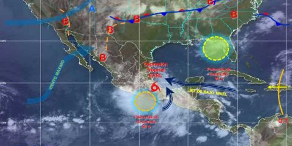 Earl se degrada a depresión tropical