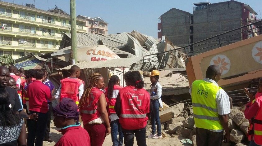 Se derrumba edificio en capital de Kenia