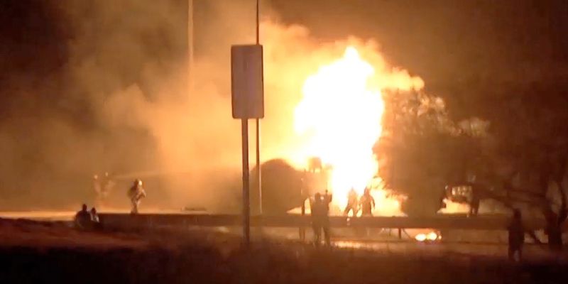 Mueren dos por explosión de pipa en Nuevo León - explosion-sta-catarina