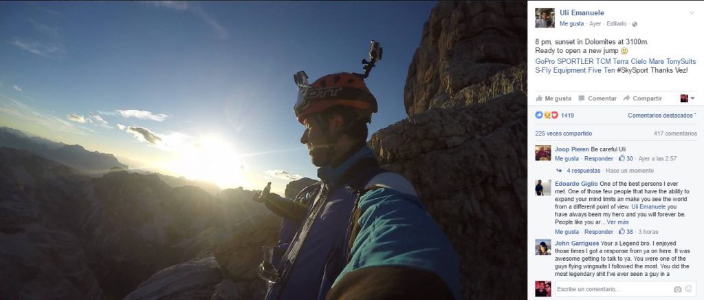 Deportista extremo muere al filmar un video mientras ‘volaba’ - extremo-1024x436