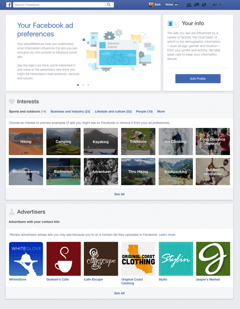 Facebook mostrará anuncios pese a programas para bloquearlos - facebook-ad-preferences-796x1024