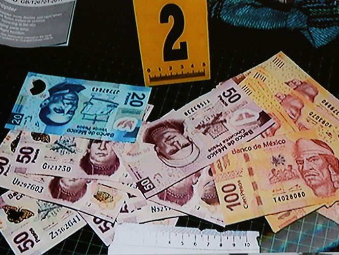 Cae falsificador de billetes con 186 mil pesos apócrifos