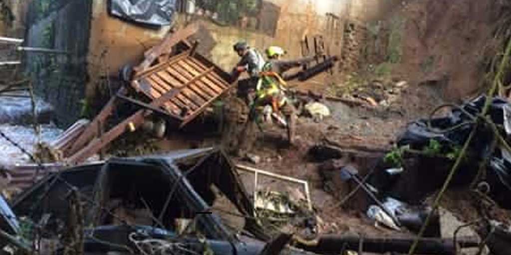 Desgaje de cerro en Hidalgo deja cuatro lesionados