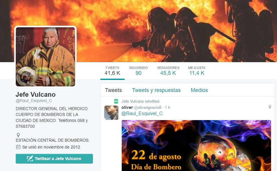 Los salarios de los bomberos en México - jefe-vulcano