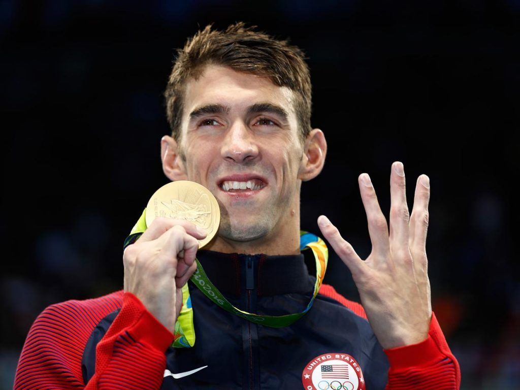 ¿Qué come Phelps antes de competir? - michael-phelps-gold-1024x768