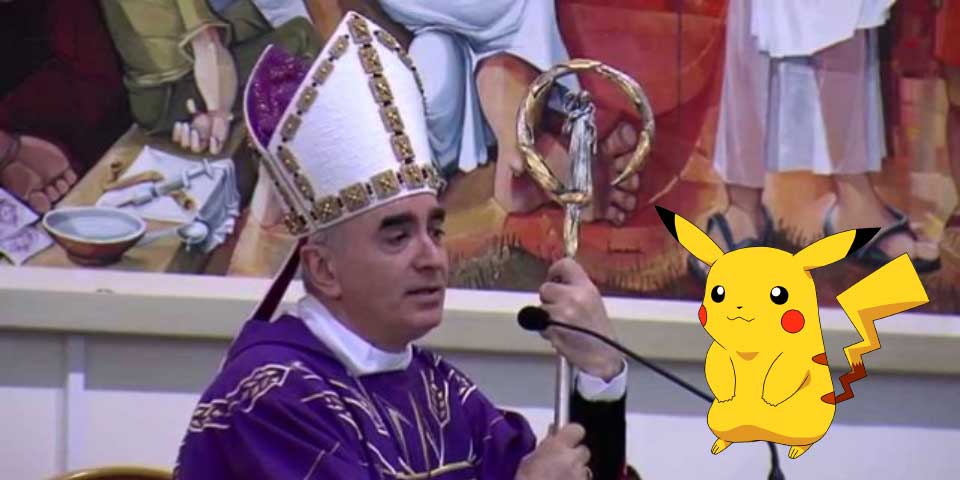Obispo amenaza con denunciar y prohibir Pokémon GO