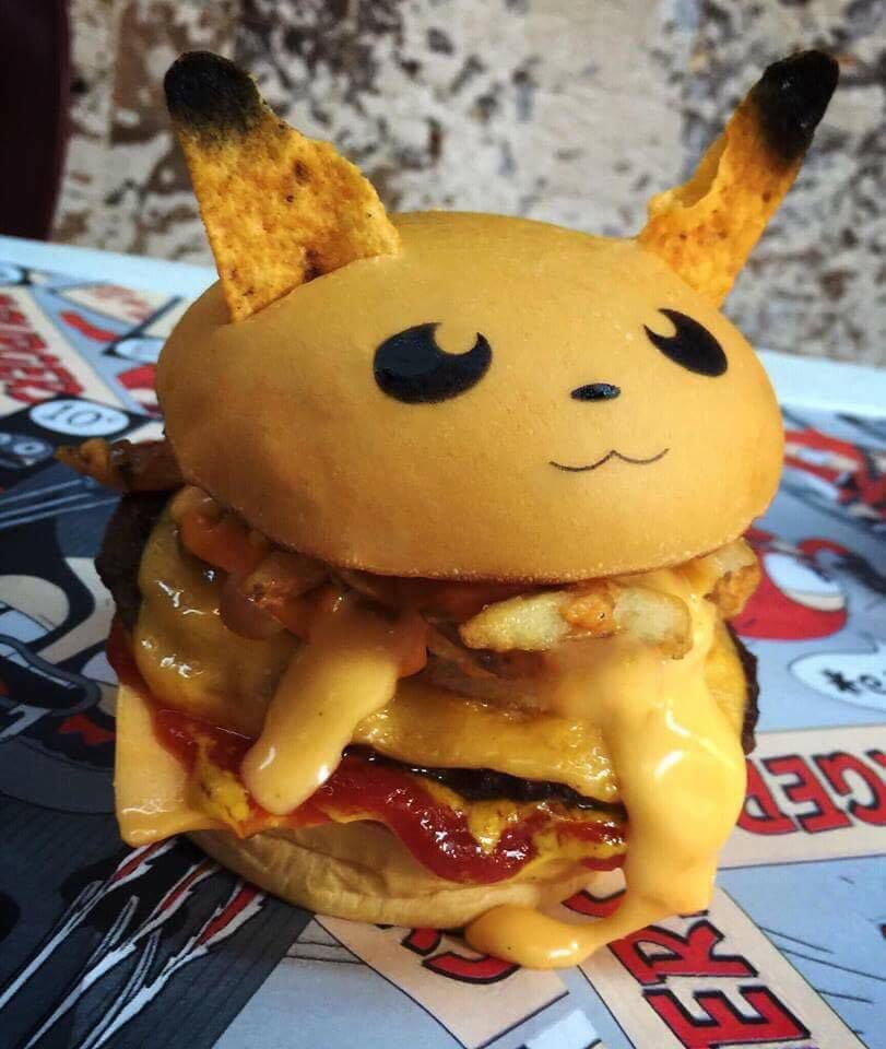 Crean las Pokéhamburguesas para los entrenadores Pokémon - pikachu
