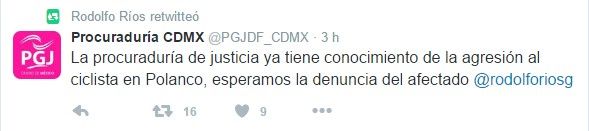 Procuraduría espera la denuncia del ciclista de Polanco - procu