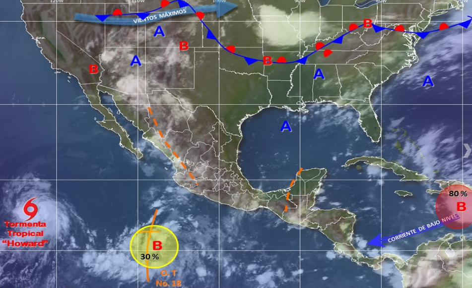 Continuarán las lluvias en gran parte del país - pronostico-del-tiempo-2