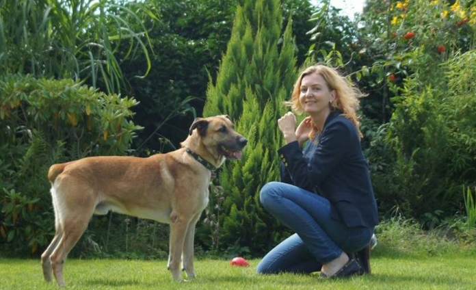 Rubio, de perro callejero en Argentina a mascota en Alemania - rubio-y-olivia-3